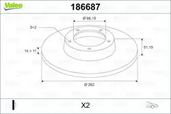 Fren Diski Ön Freelander 98-06 Düz 262mm
