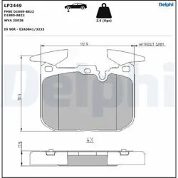 Fren Balata Ön 13-1-Seri (F21) 2-Seri (F22-F23) 3-Seri (F30-F31-F35-F80)