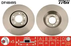 Disk On (Ad) 07-Expert-Scd-Jumpy-C5 1.6Hdi-2.0Hdi Ø304 (Kutu Fıyat Tek)