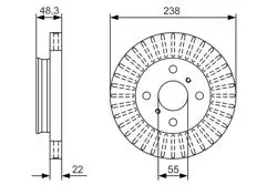 Disk On (Ad) 97-02 Corolla