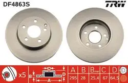 Disk On (Ad) 07-C-Seri (W204) E-Seri (W212) Kaplamalı Spor Paketı Olmayan (Kutu Fıyat Tek)