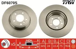 Fren Disk Arka (Ad) 07-X5 (E70-F15-F85) X6 (E71-E72-F16-F86) (Kutu Fıyat Tek)