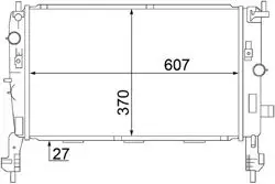 Radyatör Meriva.A 1.7D *Y17dt*