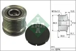 Alternatör Kasnağı 07-207-308-3008-5008-C4-C5 1.4İ-1.6İ 16V (Bosch-150Ah)