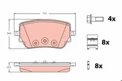 Fren Balata Arka 19-A-Seri (W177) CLA