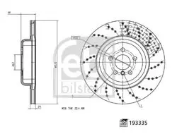 Fren Diski Sağ Arka BMW 5 (G30) 5 (G31) 6 (G32) 7 (G11) 7 (G12) M5 (G30)