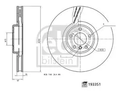 Fren Diski Sol Ön BMW X5 (E70) X5 (F15) X6 (E71) X6 (F16)