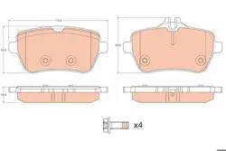 Fren Balata Arka 13-S-Seri (W222)