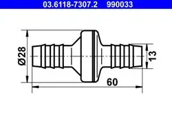 Westinghouse Subabı Düz Tip