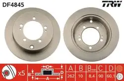 Arka Fren Aynası Düz Mitsubishi Eclıpse 94-99 Lancer 03-08 Outlander 01-06 Space Runner 99-03 (261X5)