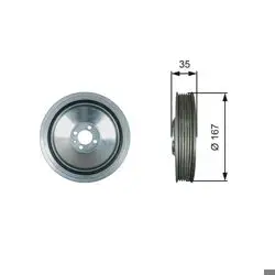 Krank Kasnağı Astra.H-Vectra C 1.9D *Z19dth*