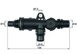 Termostat 82°C 00-X5 (E53)