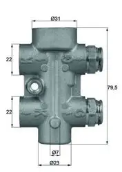 Termostat 80°C <08 E-Seri (W211-S211) S-Seri (W221)