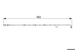 Fren Balata Kablosu On 08-X5 (E70) X6 (E71-E72)