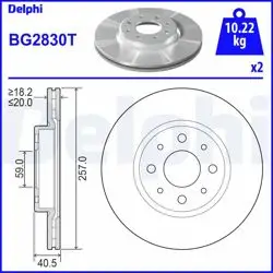 Disk On Doblo-Plo-Alb 1.9D-1.3D