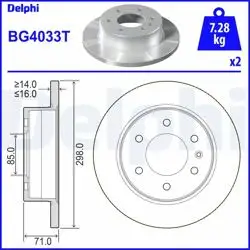 Disk Arka 06-Crafter-Sprinter 2.5Tdi