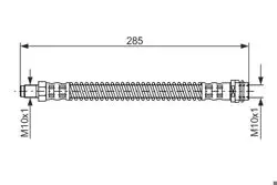 Fren Hortumu Arka 98-05 E-Seri (W211-S211) S-Seri (W220)