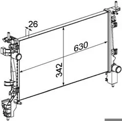 Cr 1131 000P / Motor Su Radyatörü Bipper Nemo Dv4td (1,4Hdı) Fiorino 1,3 JTD Multijet 08 >