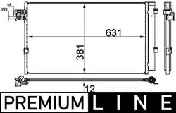 Ac 38 000P / Klima Radyatörü Premıum Line BMW G30 G11 G12 G14 G15 G16 G32