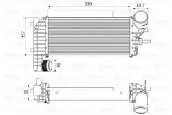 Turbo Radyatörü (Intercooler) 11-Focus-Cmax-Connect 1.5-1.6Tdci