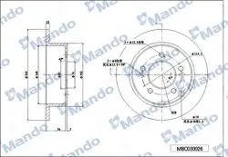 Disk Arka (Ad) 05-Tucson-Sonata 2.0Crdi