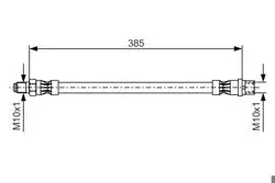 Fren Hortumu On 96-07 C-Seri (W202-S202) E-Seri (W210-S210) *O.Sıp*