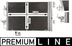 Klima Radyatörü (Kondenser) Astra.H 1.4-1.6 16V *Z14xep-Z16xep*