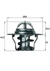Termostat 87°C 00-Accent-Getz 1.3-1.5İ 12V