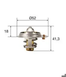 Termostat 82°C Accent 1.3-1.5