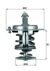 Termostat 82°C 01-Ma.323-Ma.6-Ma.626