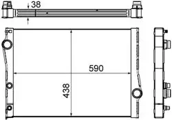 Radyatör 09-X5 (E70) X6 (E71-E72) + Ms