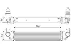 Turbo Radyatörü (Intercooler) 15-500X-Renegade + Ms