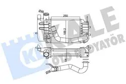 Turbo Radyatörü (Intercooler) 06-Yaris 1.4 D4d