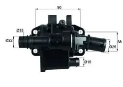 Termostat 83°C 02-106-206-207-307-1007-C1-C2-C3-Bbp-Nmo 1.4Hdi