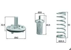 Termostat 80°C 06-Golf.V.VI-Jetta-Passat-Polo 1.4Tsi