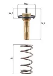 Termostat 90°C 10-S60-S80-V40-V70