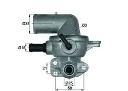 Termostat Chrysler Voyager IV 00-08