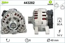 Alternatör 14 V 90 A 207-C3 I II 1.4 Tu3jp