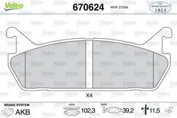 Arka Fren Balatası Disk Mazda 323 92-94