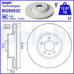 Fren Diski (Tekli Paket)-Boyalı, Delikli