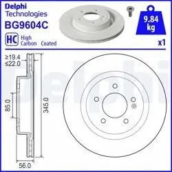 Fren Diski (Tekli Paket)-Boyalı, Delikli