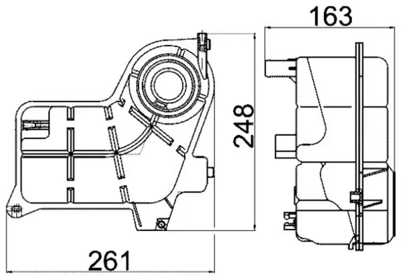 Yedek Su Deposu (Audi A4 01-08 Seat Exeo 09-14)