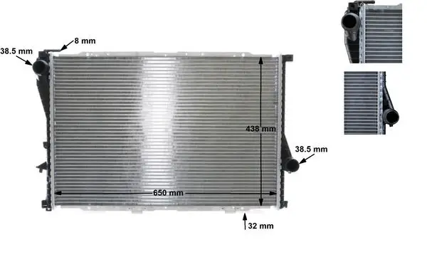 Motor Su Radyatörü BMW E38 E39