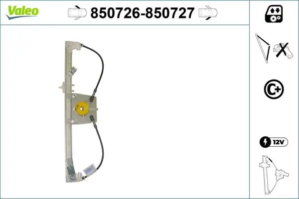 Cam (Mekanizması) Krıkosu Elektrikli Ön Sol Nemo Bipper Fiorino 1.4 07-Kademelı Motorsuz