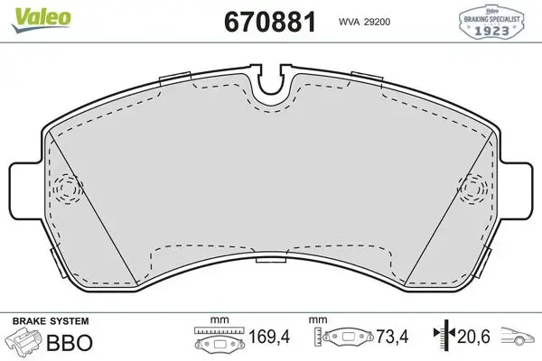Ön Fren Balatası-Çift Teker-(VW Crafter 06-16 Mercedes Sprinter 06-16 Sprinter 2017 W907)
