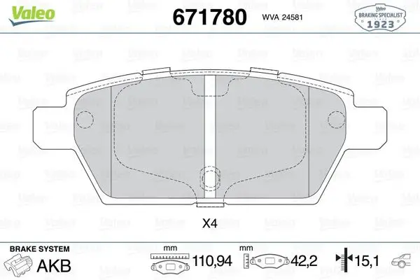Balata Fren Arka-(Mazda-6 03-08 2.3 T)