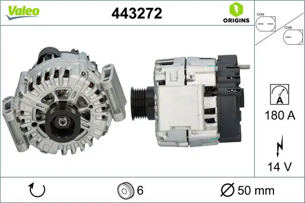 Alternatör (14V 180A) W204 08-14 S204 08-14 C204 11-C209 06-09 W211 06-08 W212 09-15 W164 06-11