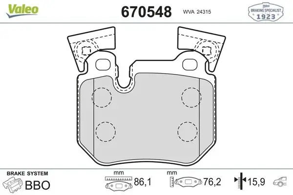 Fren Balata Arka 05-1-Seri (E81-E87) 3-Seri (E90-E91)