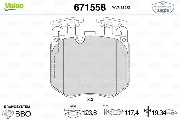 Fren Balata Ön 19-3-Seri (G20-G80) 5-Seri (G30-F90) 7-Seri (G11-G12) X5-X6-X7