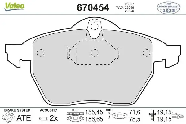 Fren Balatası Ön 597277 Wva 23062 Opel Astra G 1.8 2.0 98 Zafira 99-598454